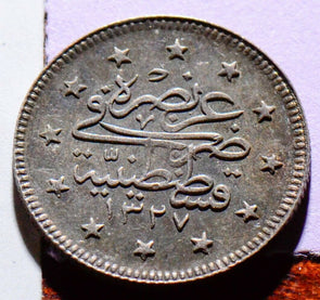 X0058 Turkey AH1327 year 3 2 Kurush UNC combine shipping