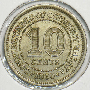 Malaya 1950 10 Cents 153349 combine shipping