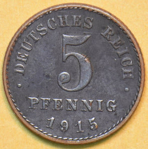 Germany 1915 5 Pfennig Eagle animal 902317 combine shipping