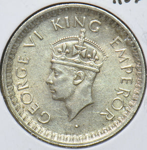 British India 1944 1/2 Rupee 295416 combine shipping