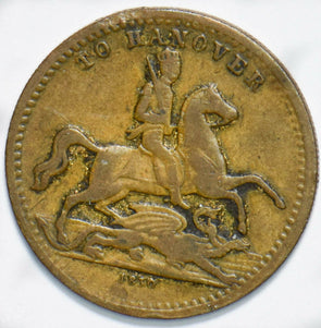 Great Britain 1830 Queen Victoria II To Hannover Token Horse animal 293198 comb