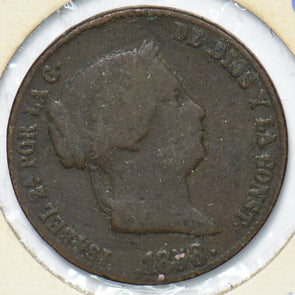 Spain 1858 25 Centimos 902513 combine shipping