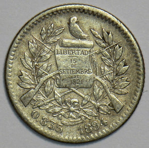 Guatemala 1894 1/2 Real Bird animal 240751 combine shipping