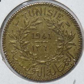 Tunisia 1941 AH1360 1 Franc 193174 combine shipping