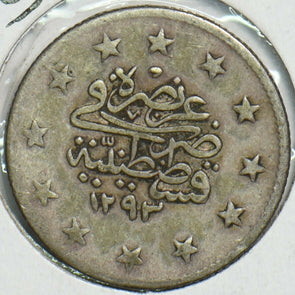 Turkey 1893 AD. AH1293 2 Kurush 152879 combine shipping