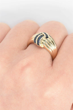 14k Gold Blue Sapphire Ring RG0061