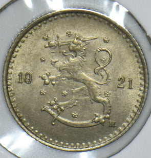 Finland 1921 25 Pennia Lion animal 290984 combine shipping