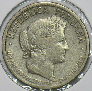 Peru 1918 10 Centavos 152543 combine shipping