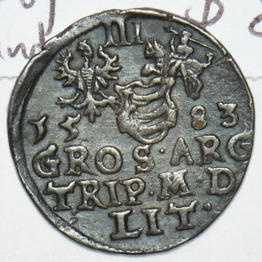 Poland 1583 3 Groschen Lithuania P0299 combine shipping