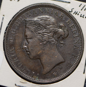 Jersey 1877 1/12 Shilling Lion animal  291750 combine shipping