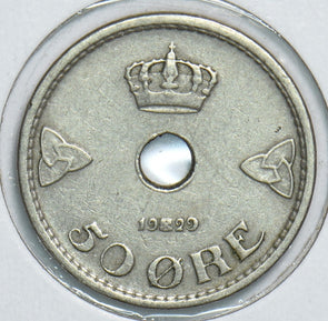 Norway 1929 50 Ore 198542 combine shipping