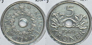 Norway 1999 5 Kroner 904773 combine shipping