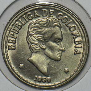 Colombia 1959 20 Centavos Eagle animal 196015 combine shipping