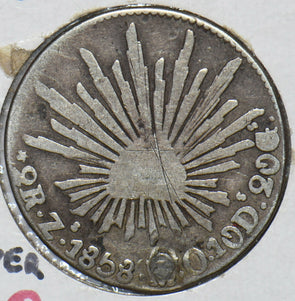 Mexico 1858 MO Zacatecas 2 Reales Eagle animal 295103 combine shipping