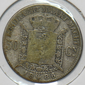 Belgium 1886 FL 50 Centimes 151653 combine shipping