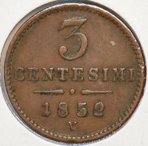 Italian States 1852 V 3 Centesimi Eagle animal Lombardy-Venetia 194126 combine s