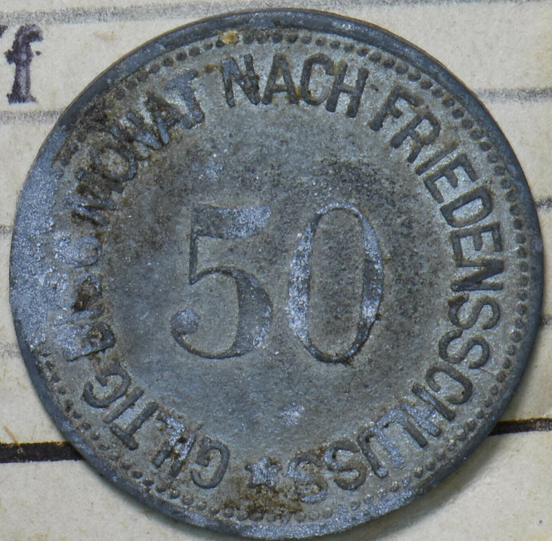 Germany 1917 50 Pfennig Wasserburg 293088 combine shipping