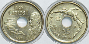 Spain 1990 25 Pesetas 198404 combine shipping