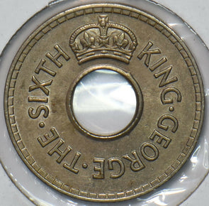 Fiji 1951 1/2 Penny 151567 combine shipping