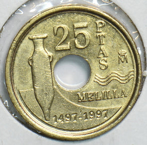 Spain 1997 25 Pesetas BU 904830 combine shipping
