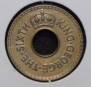 Fiji 1952 1/2 Penny  901750 combine shipping