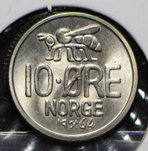 Norway 1964 10 Ore Honey Bee animal  900302 combine shipping