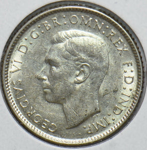 Australia 1943 6 Pence Kangaroo animal Ostrich Georgivs VI 902096 combine shippi
