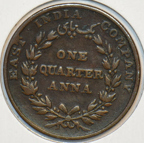 India British 1835 1/4 Anna Lion animal 195590 combine shipping