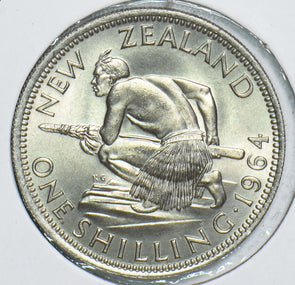 New Zealand 1964 Shilling 298686 combine shipping