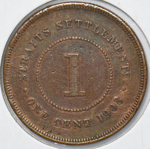 Straits Settlements 1908 Cent  291061 combine shipping