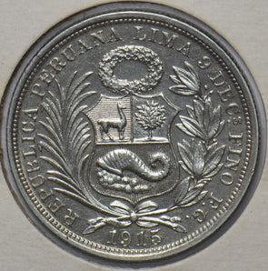 Peru 1915 1/2 Sol 490602 combine shipping