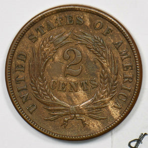 1865 Two Cents CH AU U0200