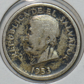 El Salvador 1953 25 Centavos 195522 combine shipping
