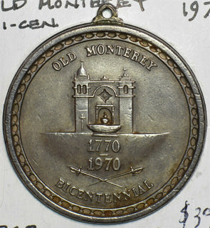 1970 Token/Medal Old Monterey 200th Anniversary Bicentennial 491356 combine shi