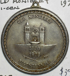1970 Token/Medal Old Monterey 200th Anniversary Bicentennial 491356 combine shi