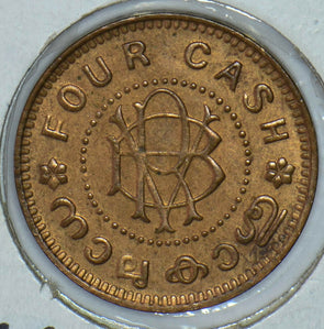 India British 1906 KM-47 4 Cash  290449 combine shipping