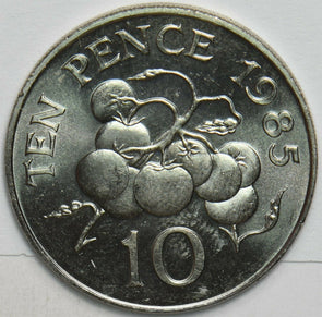Guernsey 1985 10 Pence 903693 combine shipping
