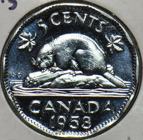 Canada 1953 S/S 5 Cents Beaver animal BU 196309 combine shipping