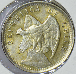 Chile 1919 10 Centavos Condor animal 291207 combine shipping