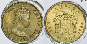 Jamaica 1964 1/2 Penny 153865 combine shipping