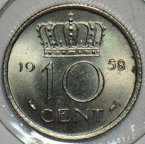 Netherlands 1958 10 Cents 903689 combine shipping