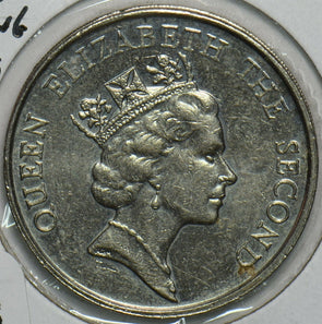Hong Kong 1988 5 Dollars 903688 combine shipping