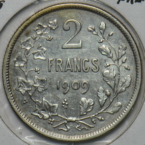 Belgium 1909 2 Francs 296794 combine shipping