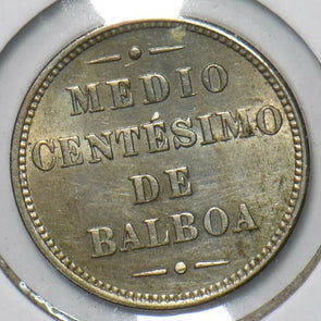 Panama 1907 1/2 Centesimo 490965 combine shipping