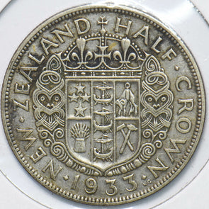 New Zealand 1933 George V 1/2 Crown Ram animal 192195 combine shipping