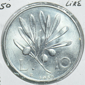 Italy 1950 10 Lire 198133 combine shipping