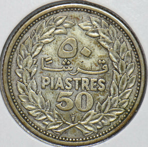 Lebanon 1952 50 Piastres 151240 combine shipping