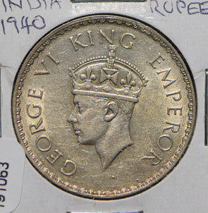 British India 1940 Rupee  191063 combine shipping